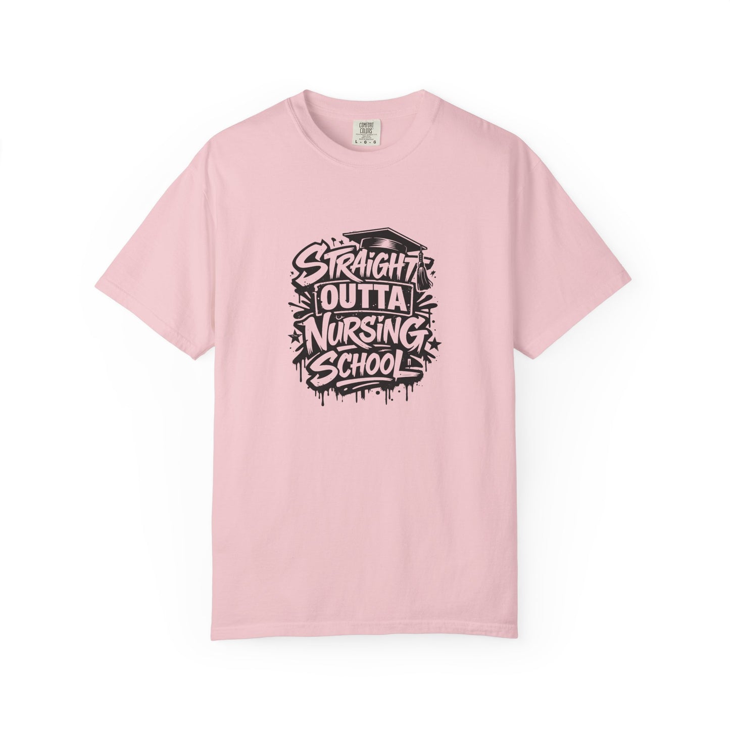 Straight Outta Nursing School T-shirt | Nursing Graduate Tee, Cap Graphic