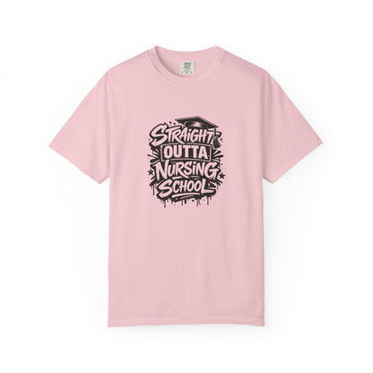 Straight Outta Nursing School T-shirt | Nursing Graduate Tee, Cap Graphic