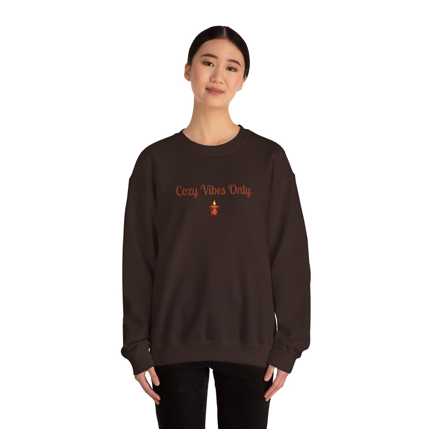 Cozy Vibes Only Sweatshirt, Unisex Crewneck, Casual Wear, Fall Fashion, Gift for Her, Cozy Apparel, Warm Layering