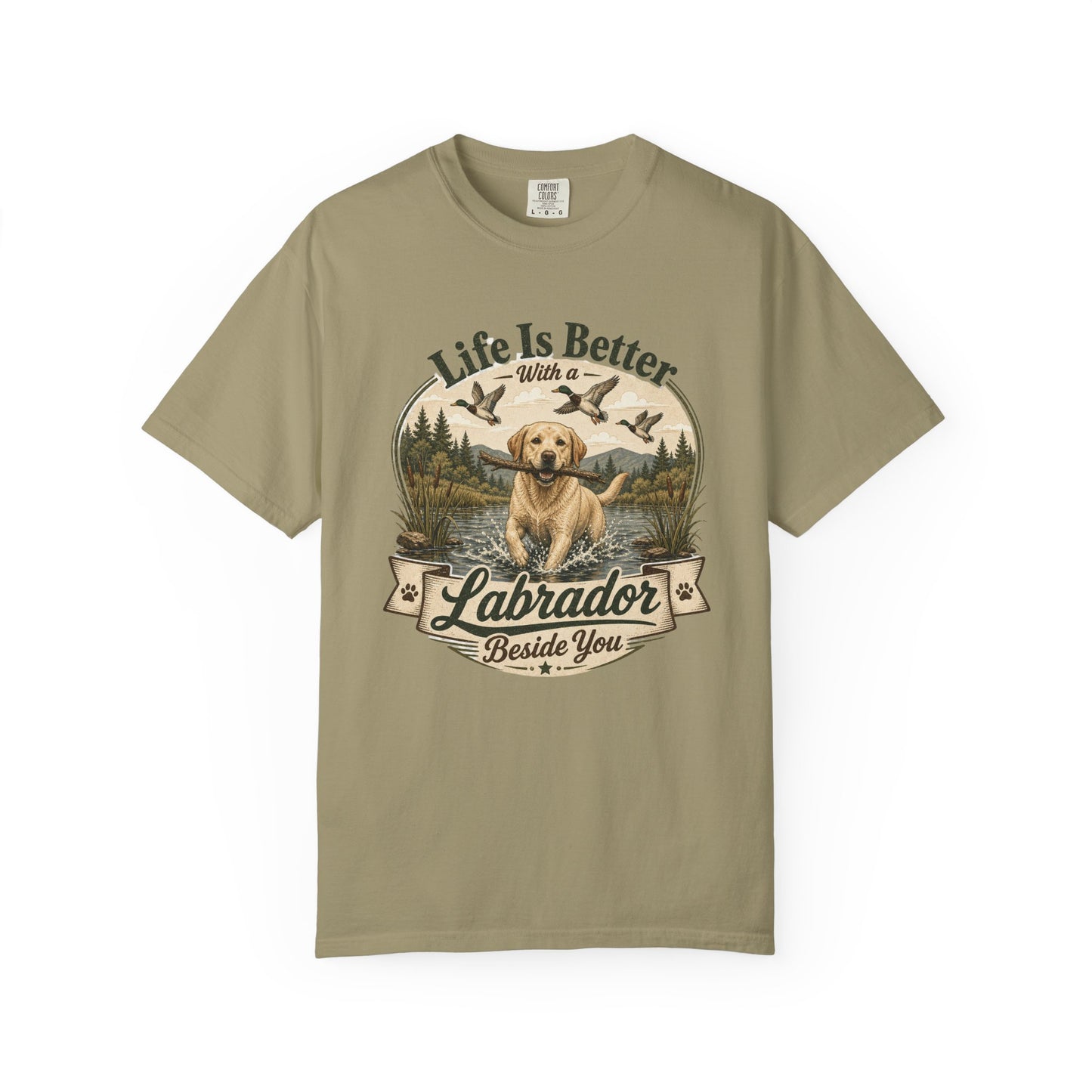 Life Is Better with a Labrador T-shirt | Lab Dog Design