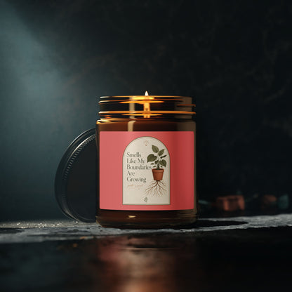 Smells Like My Boundaries Are Growing Candle | Amber Jar Soy Candle