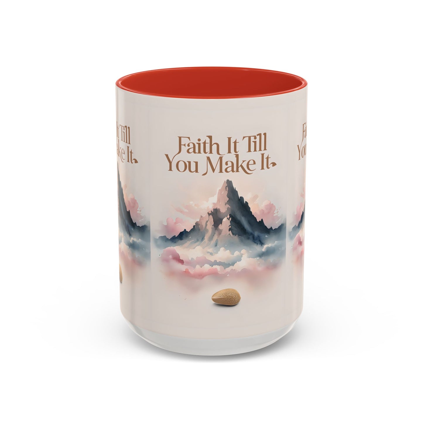 Faith It Till You Make It Coffee Mug, Motivational Drinkware, Inspirational Gift, Morning Coffee Cup, Self-Help Mug