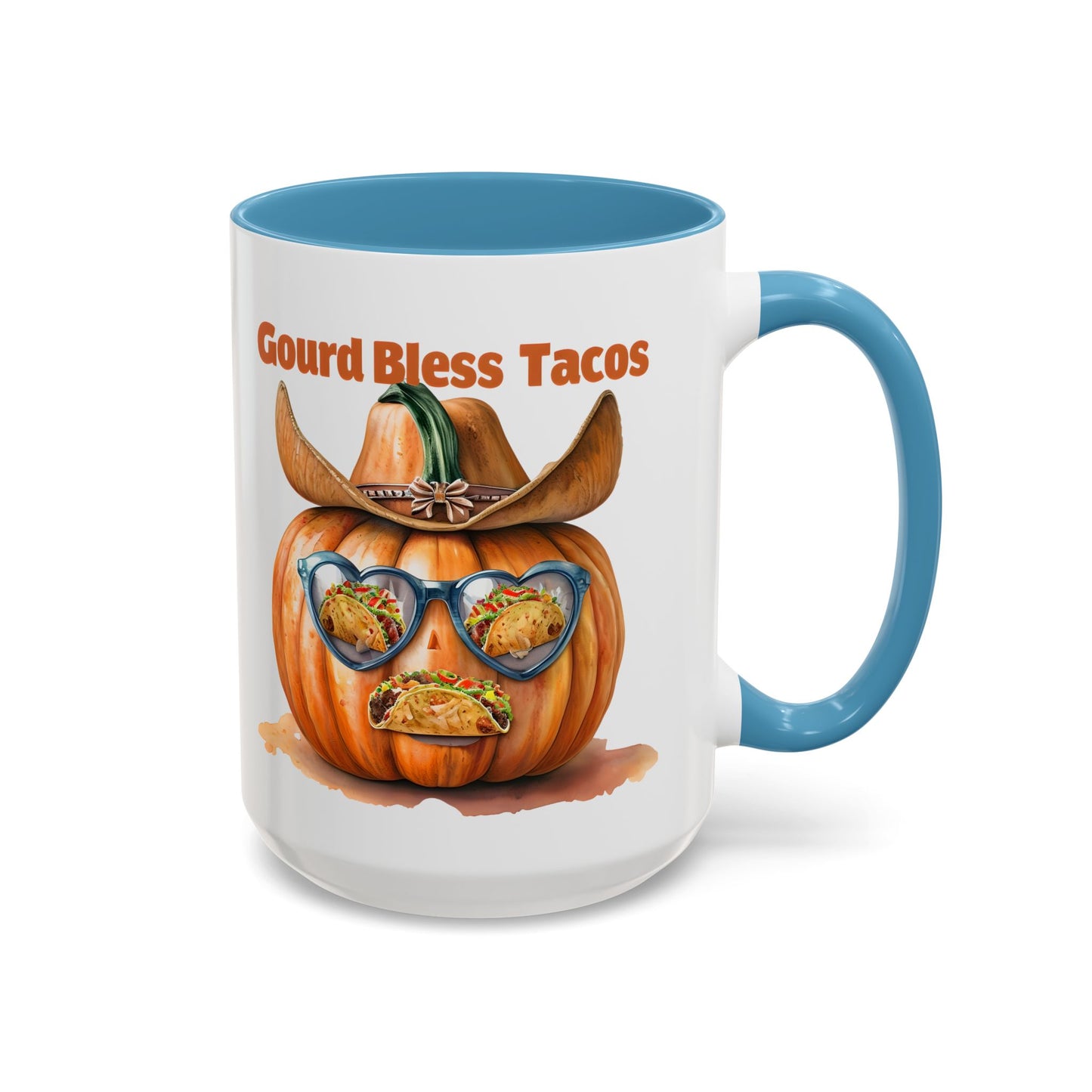 Gourd Bless Tacos Coffee Mug - Perfect for Fall, Halloween, Thanksgiving, Taco Lovers, Kitchen Decor