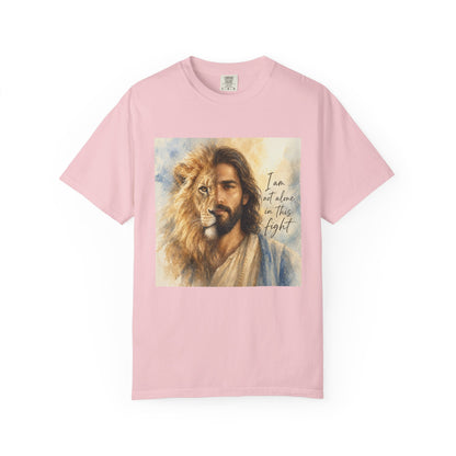 Jesus Lion of Judah t-shirt | I am not alone in this fight Christian tee