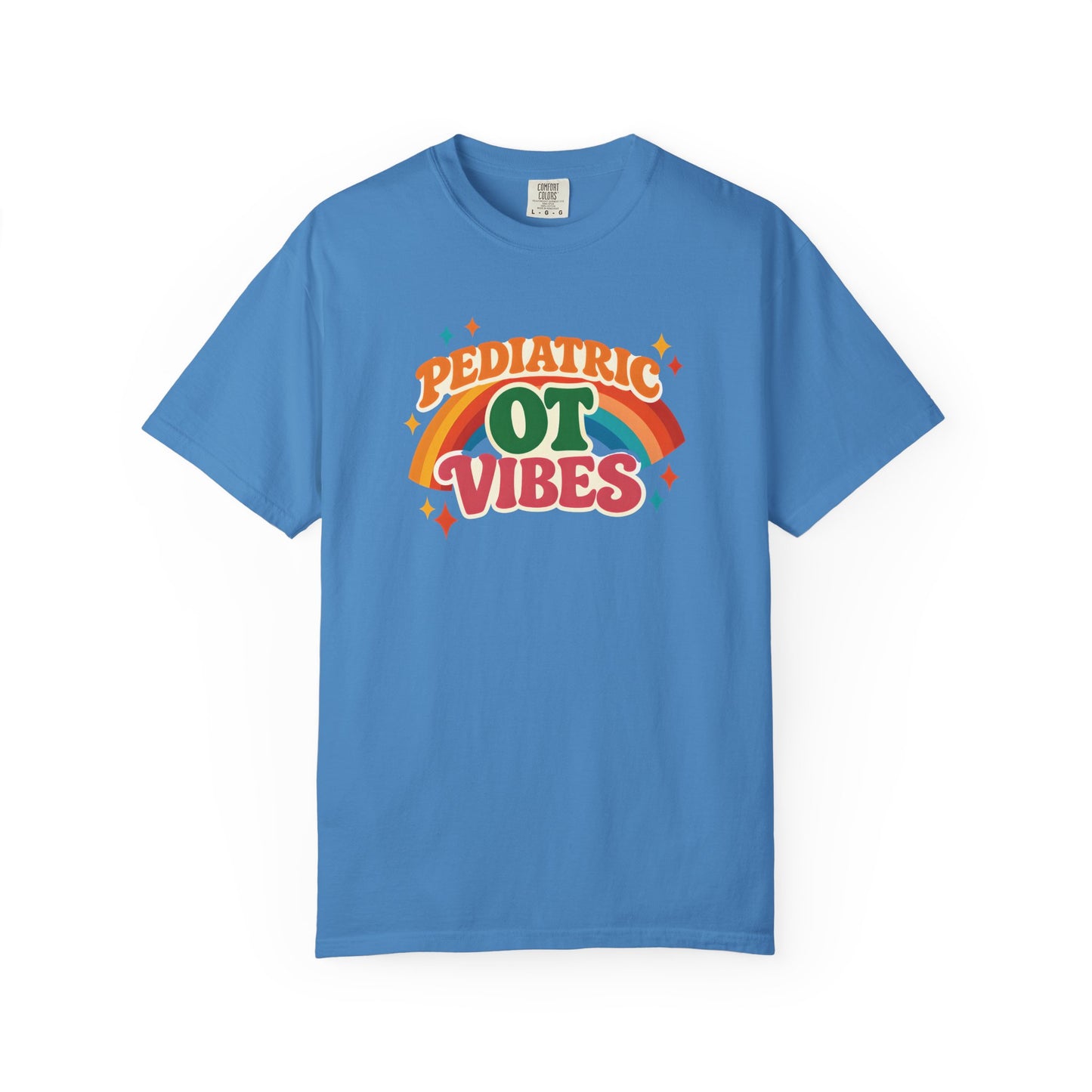 Pediatric OT Vibes T-shirt | Retro Rainbow Occupational Therapy Tee