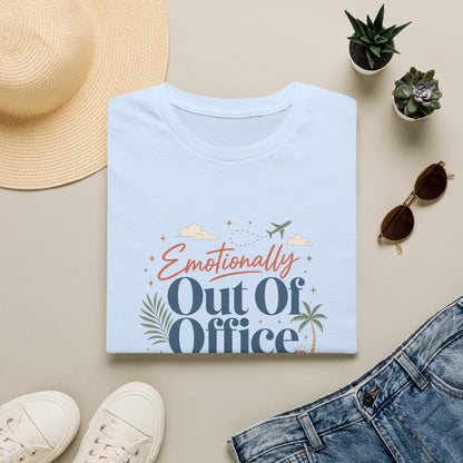Emotionally Out Of Office T-Shirt | Vacation Palm Beach Design
