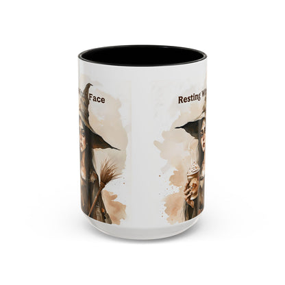 Resting Witch Face Coffee Mug - Halloween Mug, Funny Mug, Witch Mug, Halloween Gift, Coffee Lover Gift