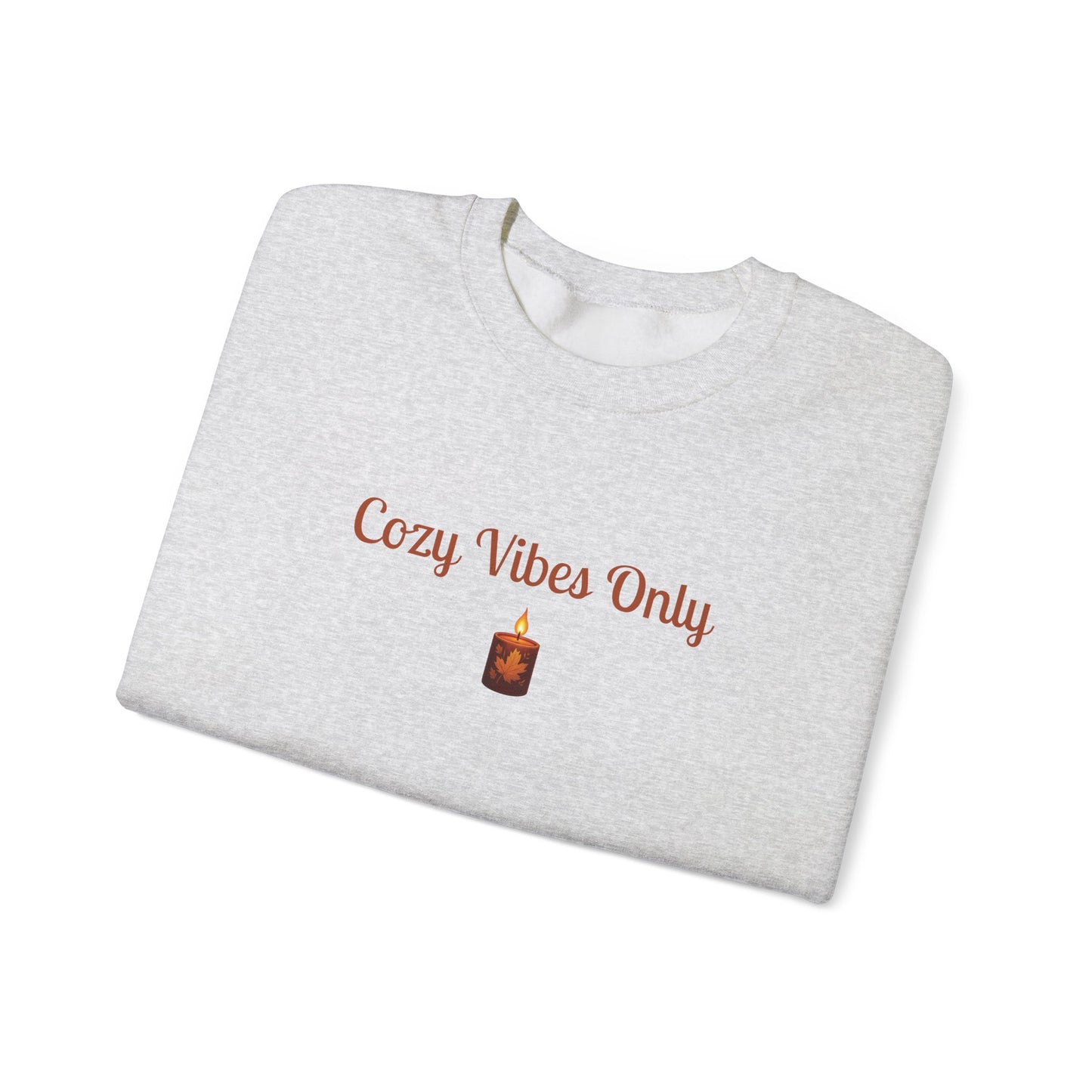 Cozy Vibes Only Sweatshirt, Unisex Crewneck, Casual Wear, Fall Fashion, Gift for Her, Cozy Apparel, Warm Layering