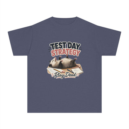 Test Day Strategy Play Dead Youth Tee | Possum Illustration, Back-to-School