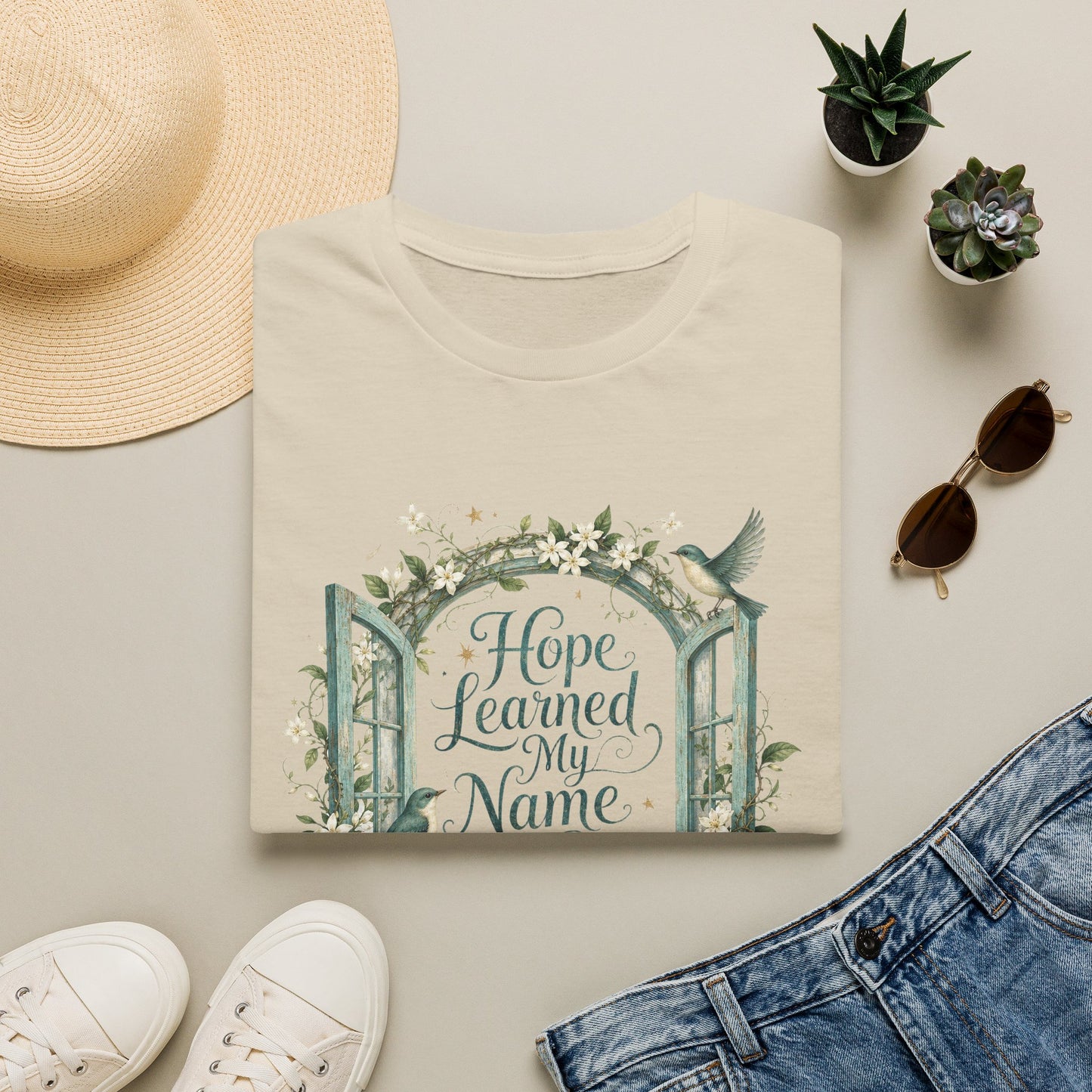 Hope Learned My Name T-Shirt | Abuse Survivor Inspiration