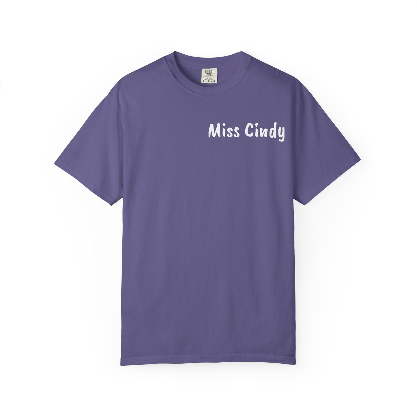 Unisex Garment-Dyed T-Shirt for Teachers - Miss Cindy, Chaos Coordinator Design, Perfect for Back to School, Appreciation Gifts, [...]