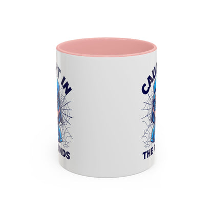 Nurse Coffee Mug, Cute Nursing Gift, Healthcare Appreciation, Fun Spider Design, Caught in the Rounds Mug
