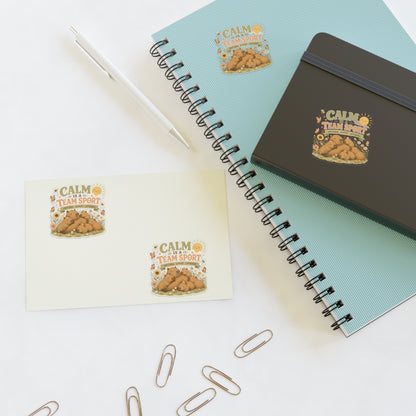 Calm Is A Team Sport Capybara Sticker Sheets | Cute Animal Calm Quote