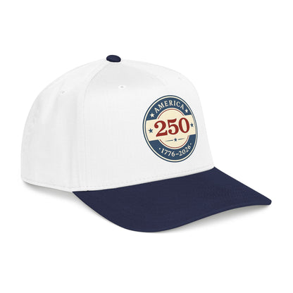 America 250 1776-2026 Patch Mid Profile Baseball Cap | 250th Anniversary Celebration