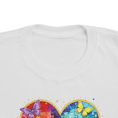 Autism Puzzle Heart Toddler Tee | Accept Understand Love