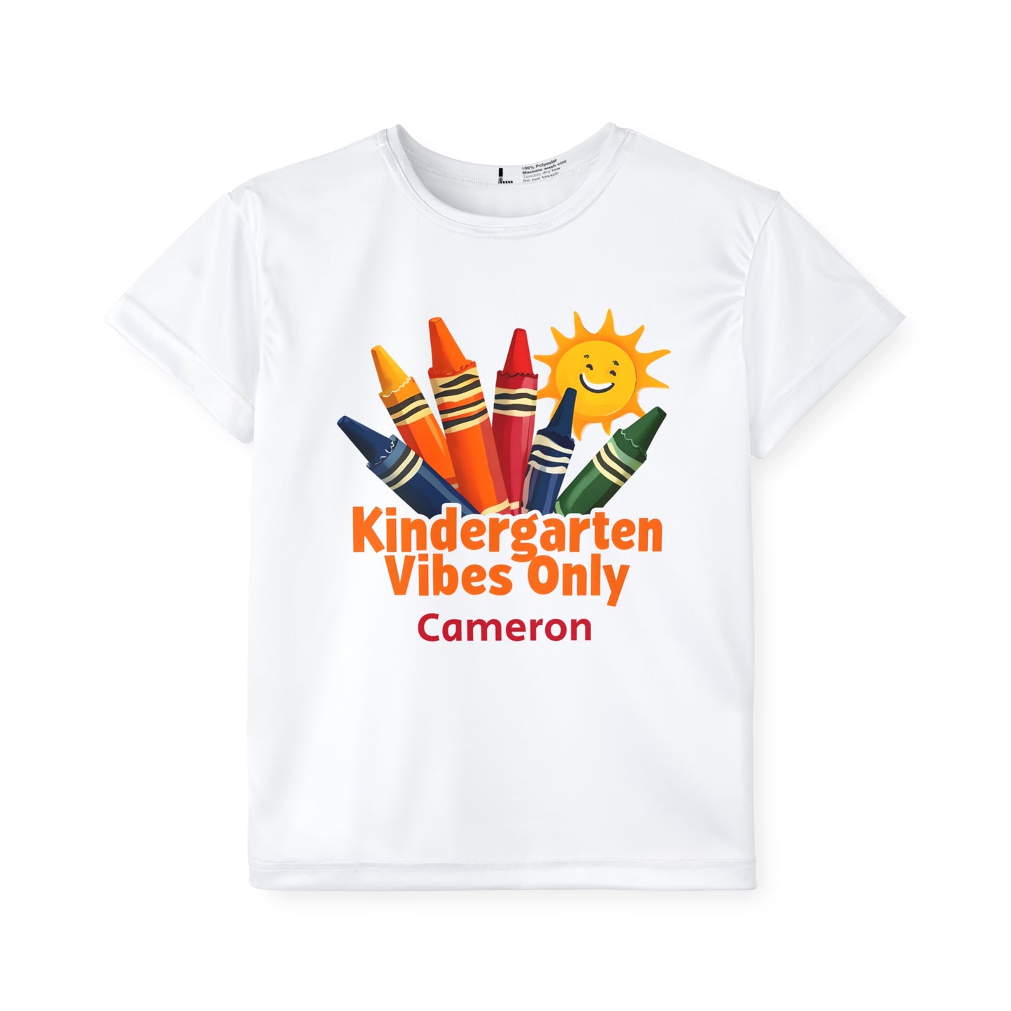 Playful Kids Sports Jersey - Kindergarten Vibes Only, Personalized Youth Tee, Fun Sportswear, School Events, Birthday Gift, Playdate Outfit