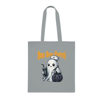 Boo Boo Patrol Nurse Halloween Tote Bag, Cute Ghost Design, Trick or Treat Bag, Halloween Party, Spooky Season Essential, Nurses Gift