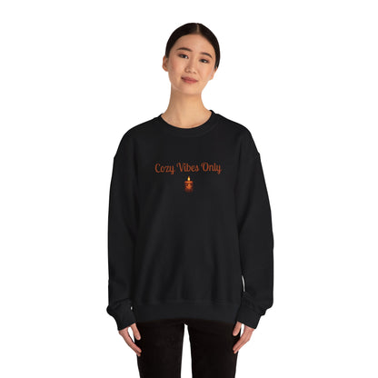 Cozy Vibes Only Sweatshirt, Unisex Crewneck, Casual Wear, Fall Fashion, Gift for Her, Cozy Apparel, Warm Layering