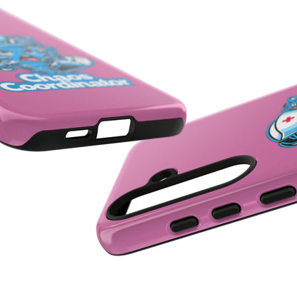 Chaos Coordinator Phone Case, Fun Nurse Gift, Tough Cases for Healthcare Heroes, Unique Cell Phone Cover, Funny Medical Humor/ Pink
