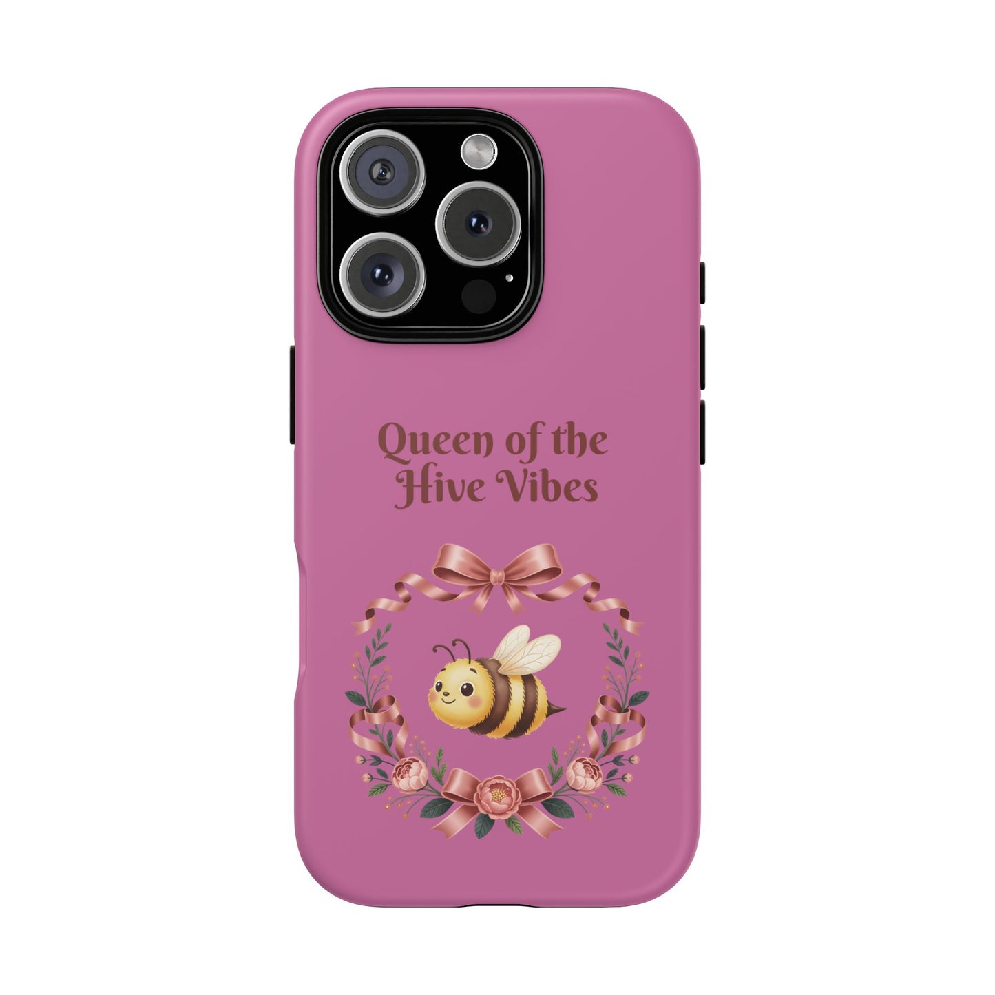 Queen of the Hive Bee Phone Case | Cute Floral Bee iPhone Case