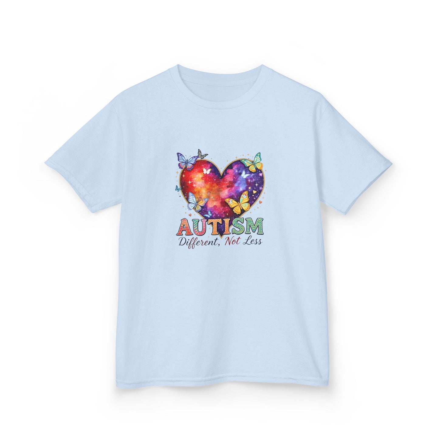 Autism Puzzle Heart Kids Tee | Different Not Less