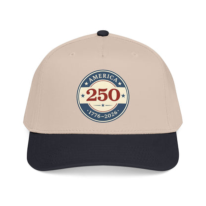 America 250 1776-2026 Patch Mid Profile Baseball Cap | 250th Anniversary Celebration