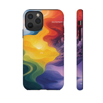 Emotion Spectrum Wave Tough Case | Colorful Abstract Phone Case