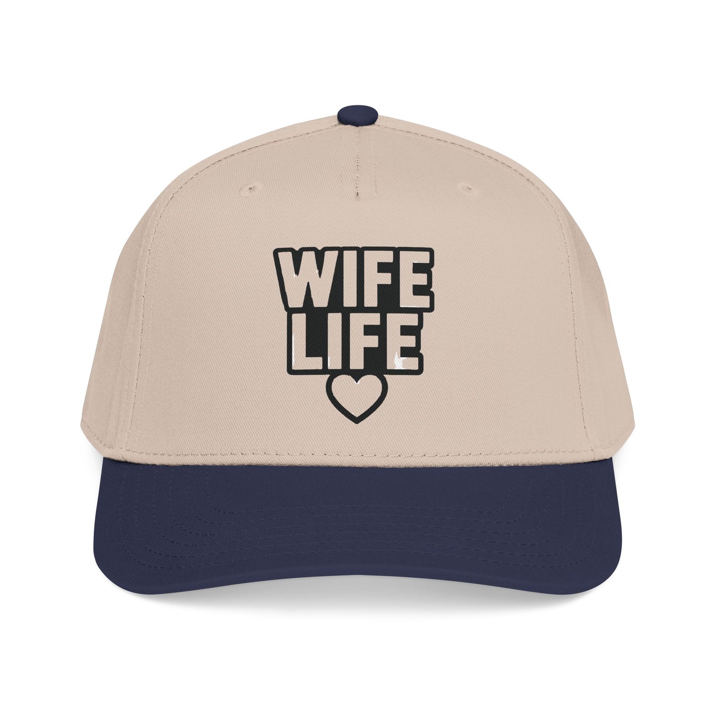 Wife Life Mid Profile Baseball Cap | Wife Life Baseball Hat