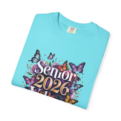Senior 2026 Vibes T-Shirt | Butterfly Graduation Design