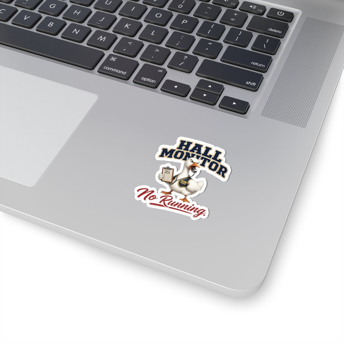 Hall Monitor Goose No Running Sticker | Kiss-Cut Sticker