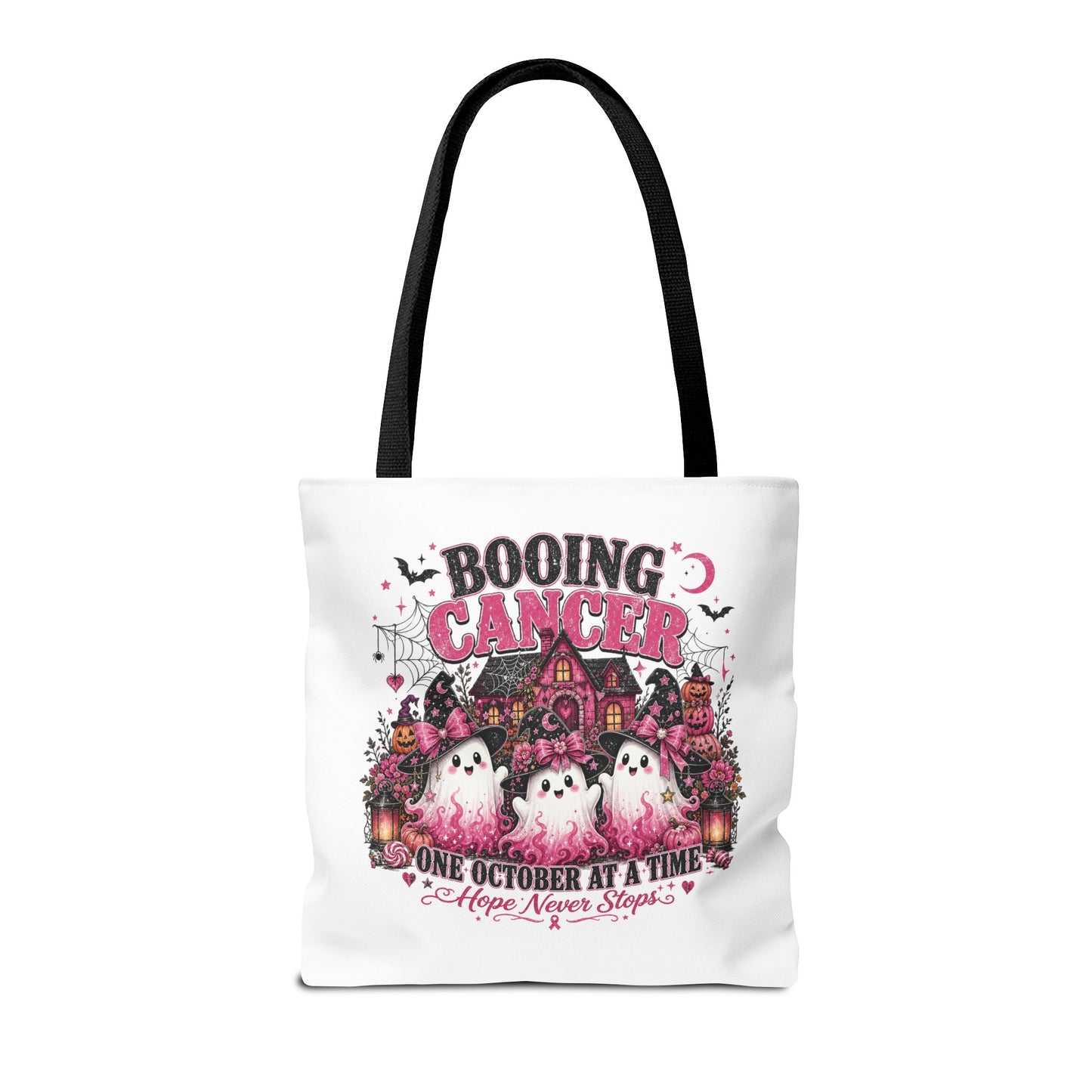 Booing Cancer Halloween ghosts design Tote | One October at a Time
