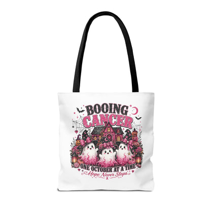 Booing Cancer Halloween ghosts design Tote | One October at a Time