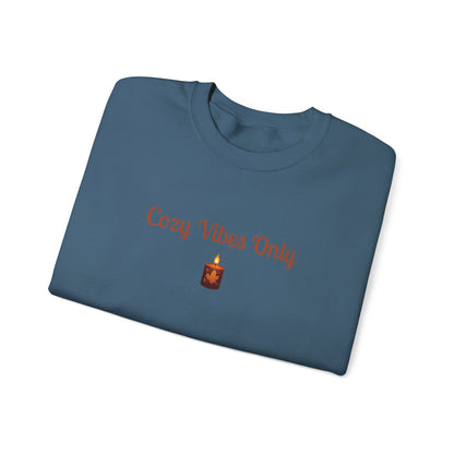 Cozy Vibes Only Sweatshirt, Unisex Crewneck, Casual Wear, Fall Fashion, Gift for Her, Cozy Apparel, Warm Layering