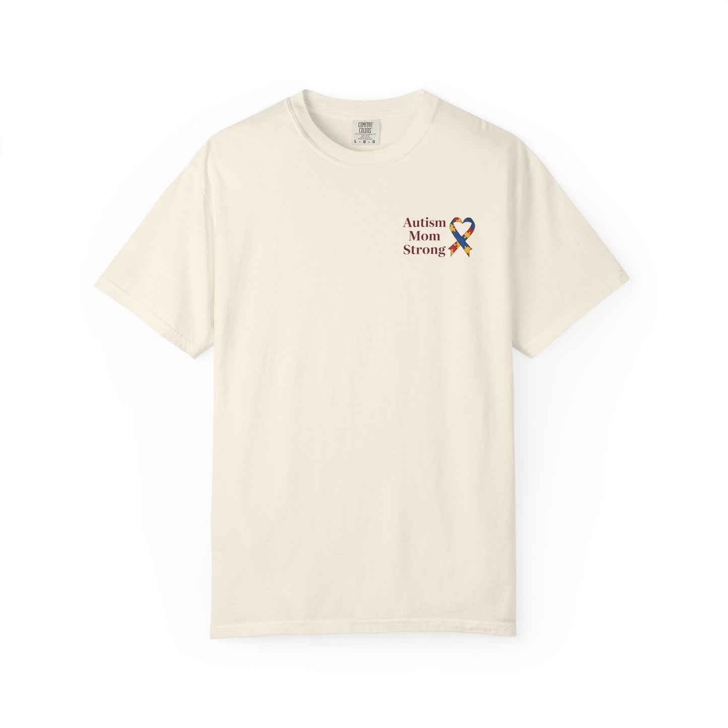 Autism Mom Strong T-shirt | Autism Awareness Puzzle Ribbon