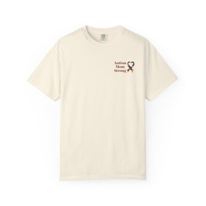 Autism Mom Strong T-shirt | Autism Awareness Puzzle Ribbon