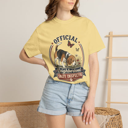 Official Neighborhood Sniff Inspector Beagle T-Shirt | Dog Lover Tee