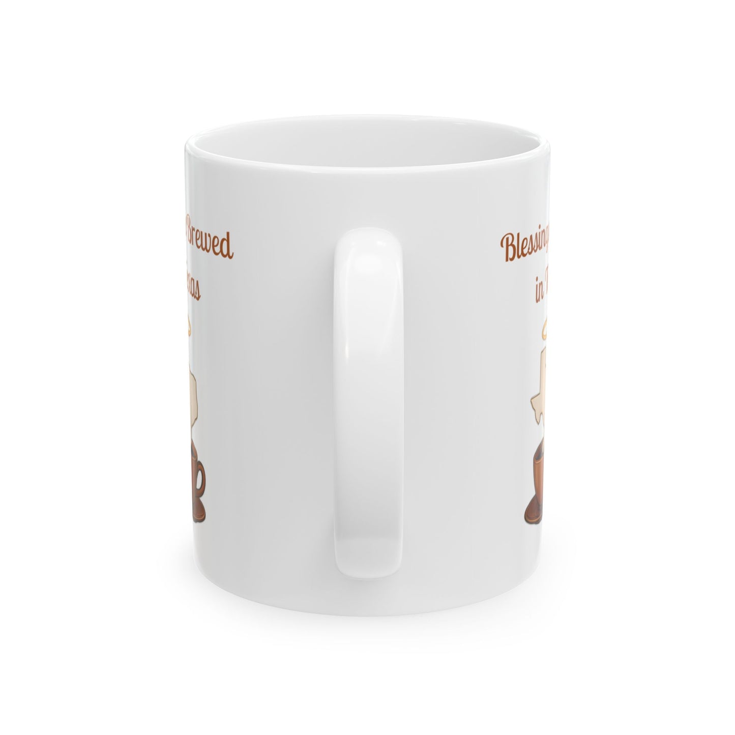 Texas Blessed Ceramic Mug, Funny Coffee Cup for Texans, Gift for Coffee Lovers, Southern Charm Home Decor, Unique Tea Mug
