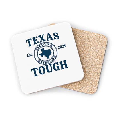 Coasters, Texas Tough Rescue and Rebuild design - strength through tragedy, Drink Coasters, Home Decor, Housewarming Gift, Texas Pride,