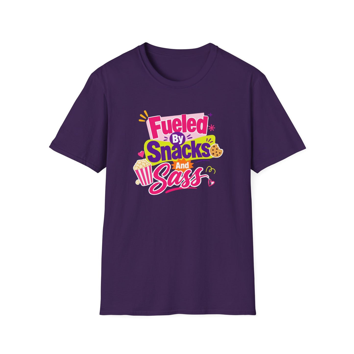 Fueled by Snacks and Sass T-Shirt | Snack Quote Tee