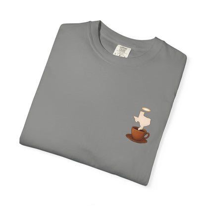 Blessings Brewed T-Shirt, Faith-Inspired Tee, Coffee Lover Gift, Texas Pride Apparel, Unisex Casual Wear
