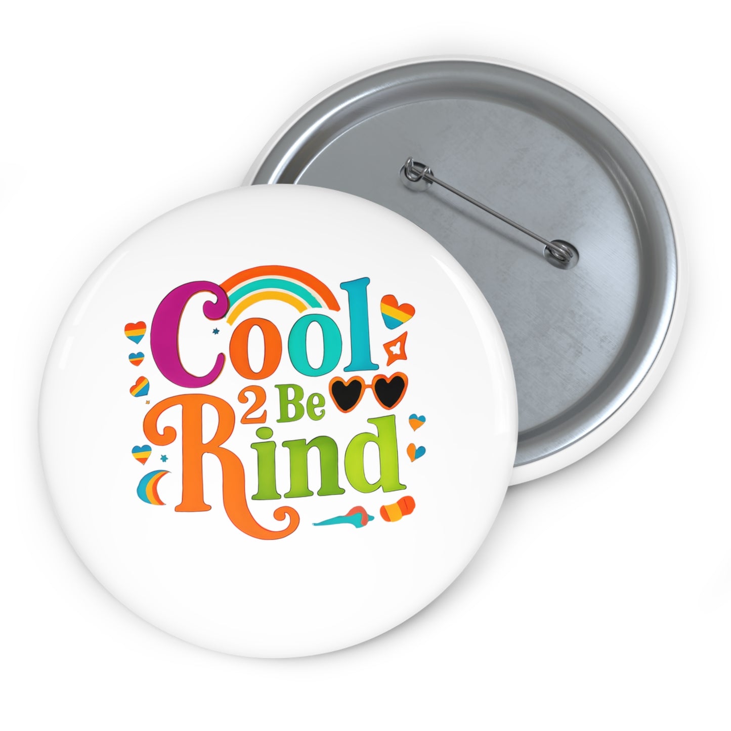 Pin Buttons, Cool 2 Be Kind Pin, Custom Pinback Button, Kindness Pin, Backpack Pin, Lapel Pin, Hat Pin