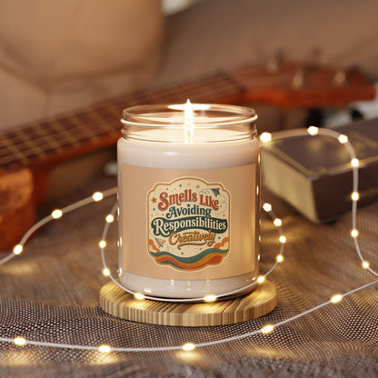 Smells Like Avoiding Responsibilities Retro Label Candle | 9oz Soy Jar