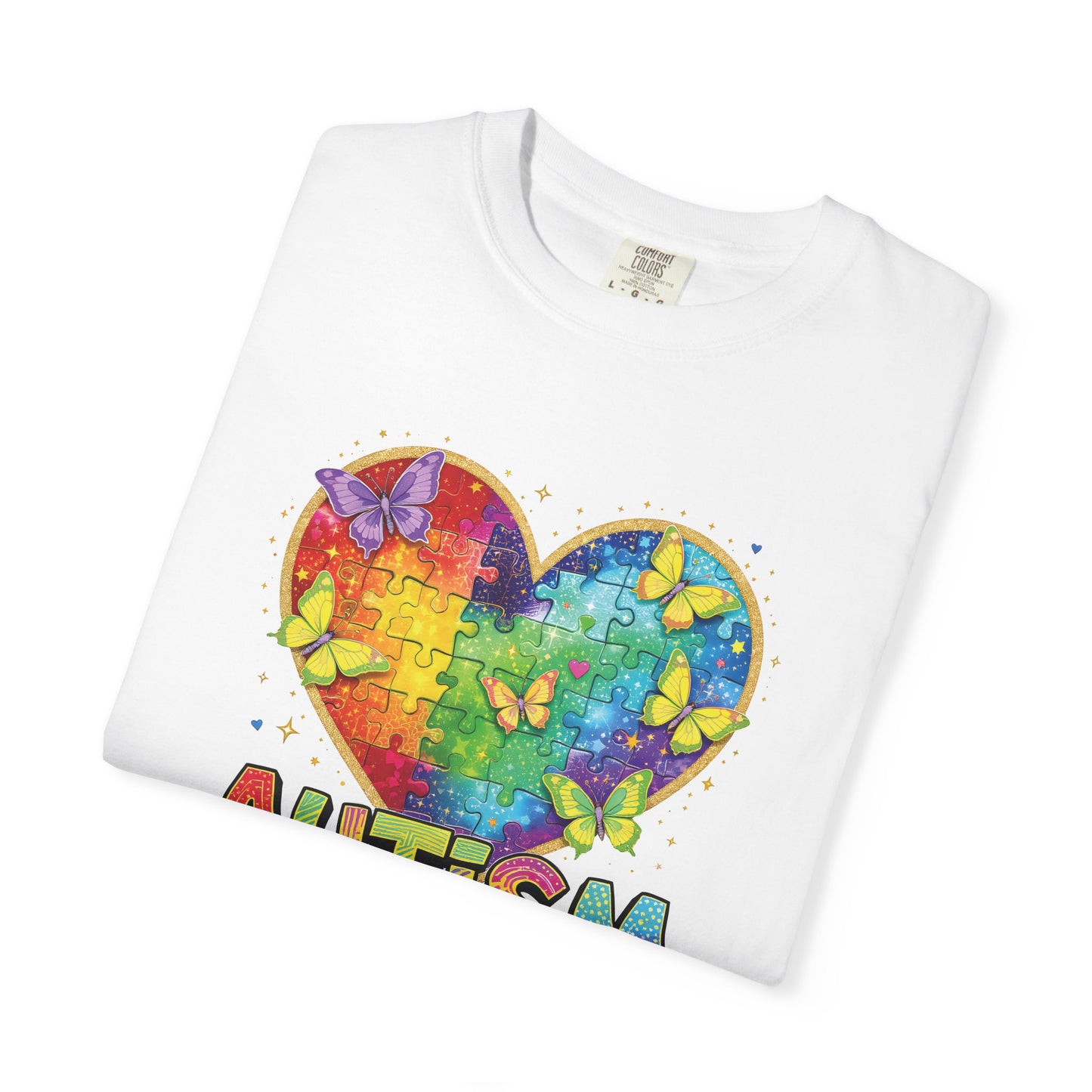 Autism Puzzle Heart T-shirt | Accept Understand Love