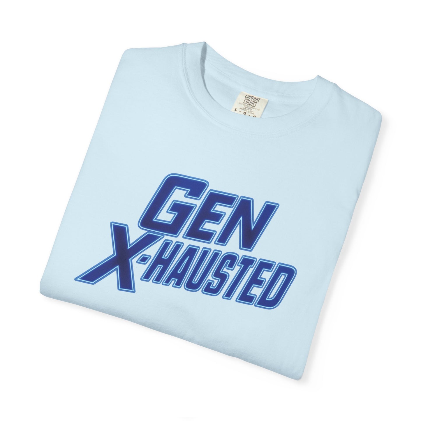 Gen X-Hausted Unisex T-shirt, Forgot Again Found Out Funny Tee, Gen X Humor Gift, Retro 80s 90s Shirt, Vintage Style Clothing