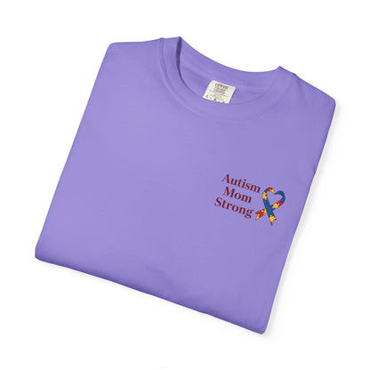 Autism Mom Strong T-shirt | Autism Awareness Puzzle Ribbon