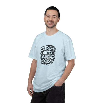 Straight Outta Nursing School T-shirt | Nursing Graduate Tee, Cap Graphic