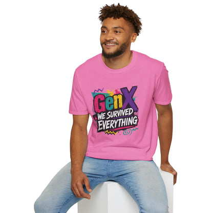 Gen X We Survived Everything T-Shirt | 90s Retro Graphic Tee