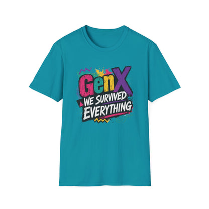Gen X We Survived Everything T-Shirt | 90s Retro Graphic Tee
