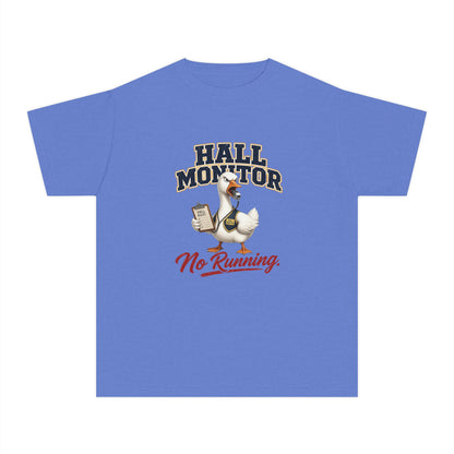 Hall Monitor Goose No Running Tee | Kids school safety shirt