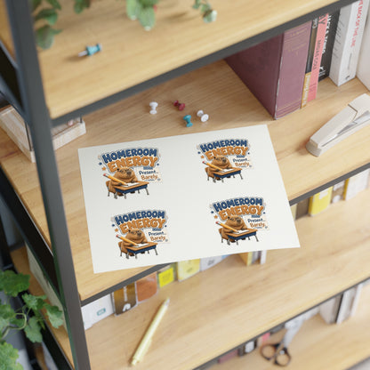 Homeroom Energy Present Barely Capybara sticker | Kiss-Cut Sticker